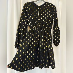Adorable black and gold dress.  Worn once!